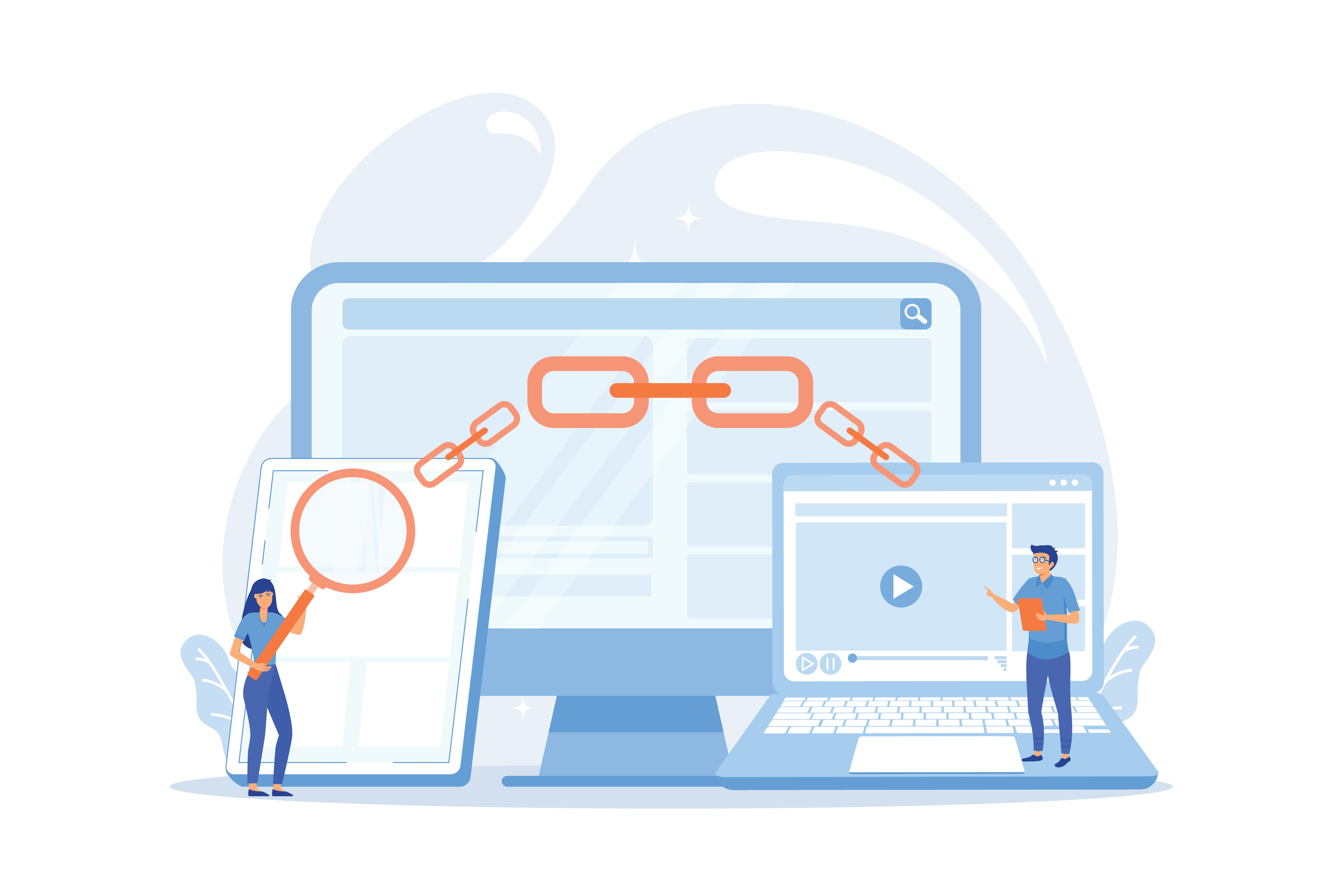 Una strategia di Link Building migliora la rete di relazioni dispositivi e persone connessi con la link building