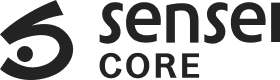 Logo Sensei Core con un elemento grafico a forma di occhio