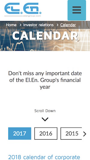 Il calendario per gli investitori dell'azienda | Lotrèk Digital Agency