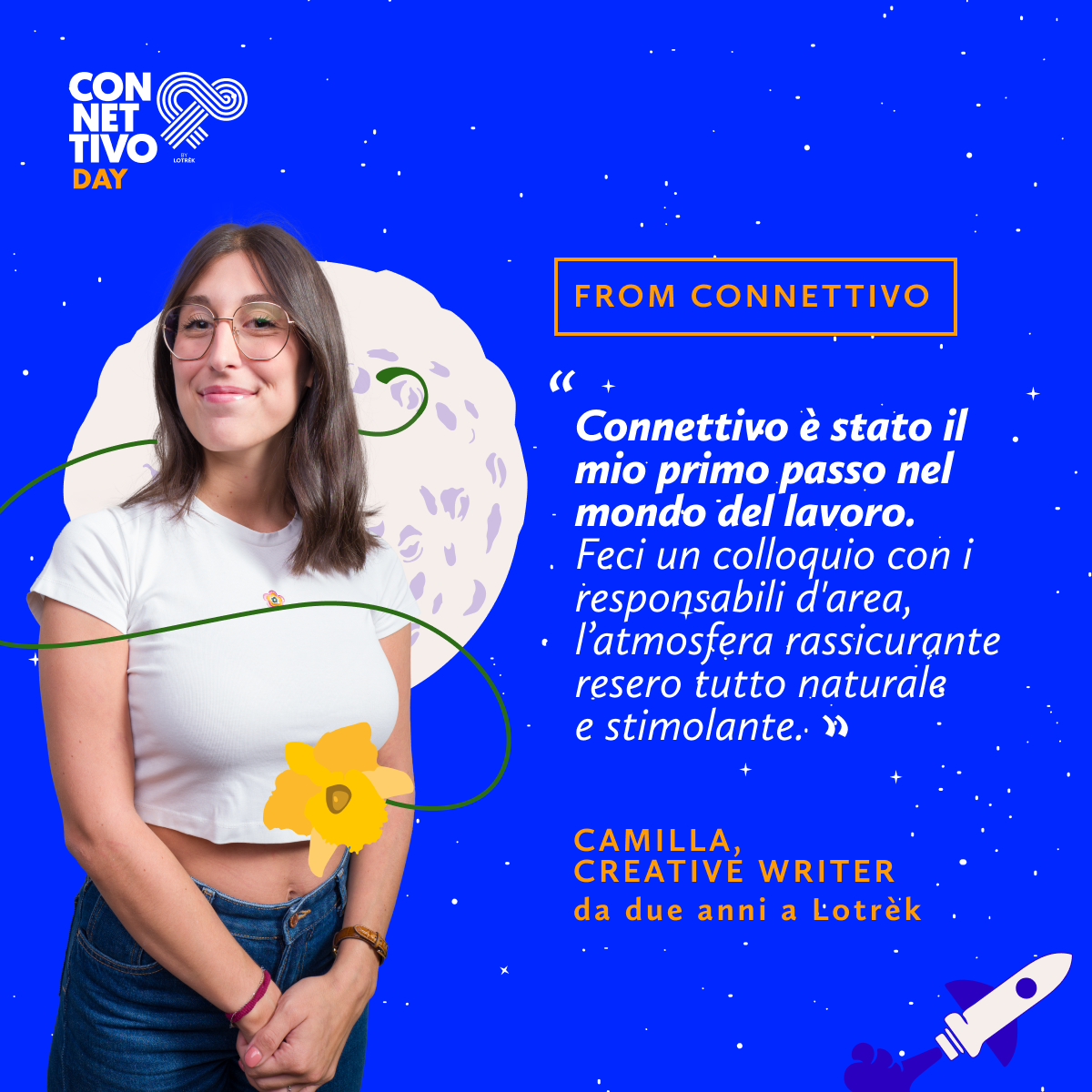 Camilla, Creative Writer entrata in Lotrèk grazie al Connettivo Day