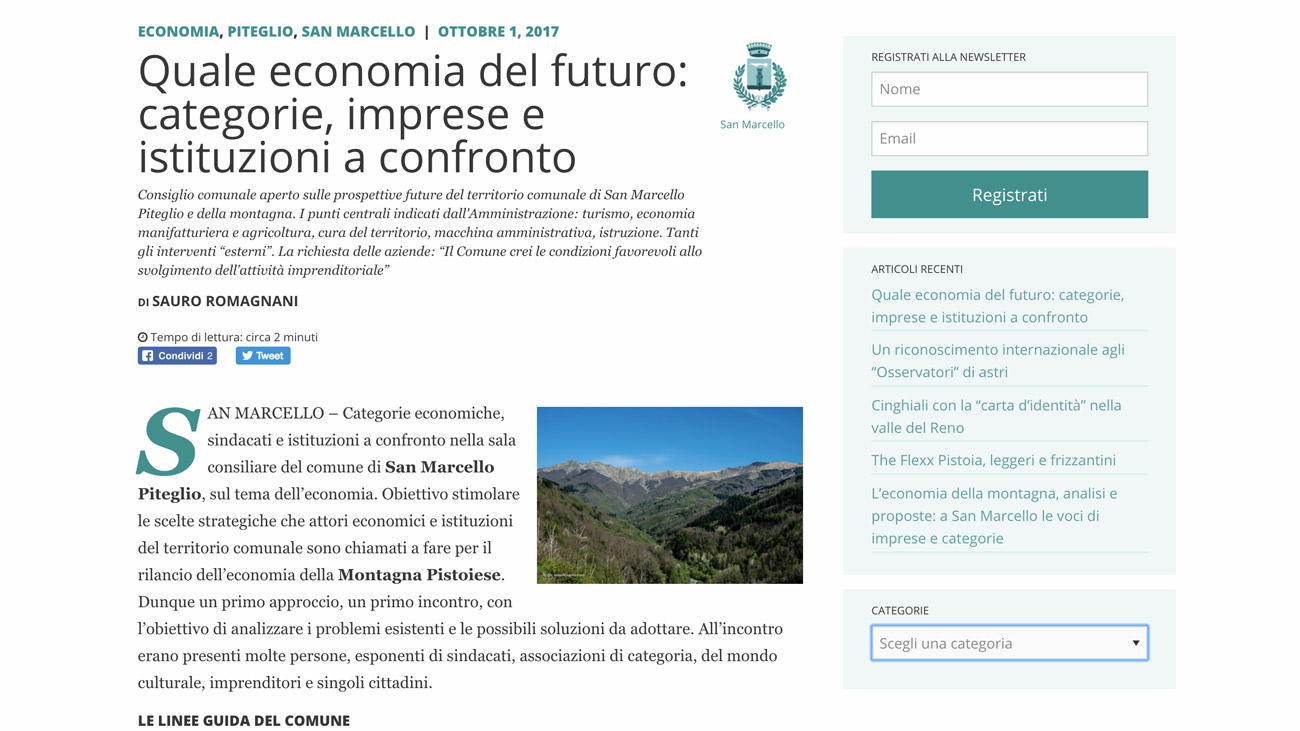 La Voce della Montagna - Articolo - Desktop