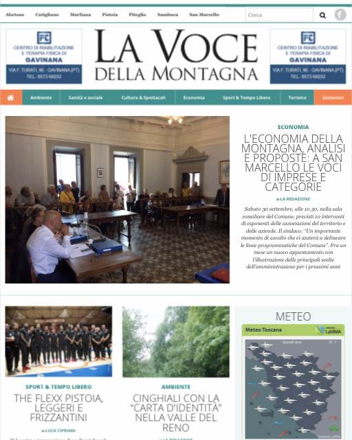 La Voce della Montagna - Home - Tablet
