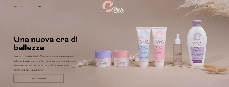 Nuova UX del sito Cera di Cupra Nuova UX del sito Cera di Cupra