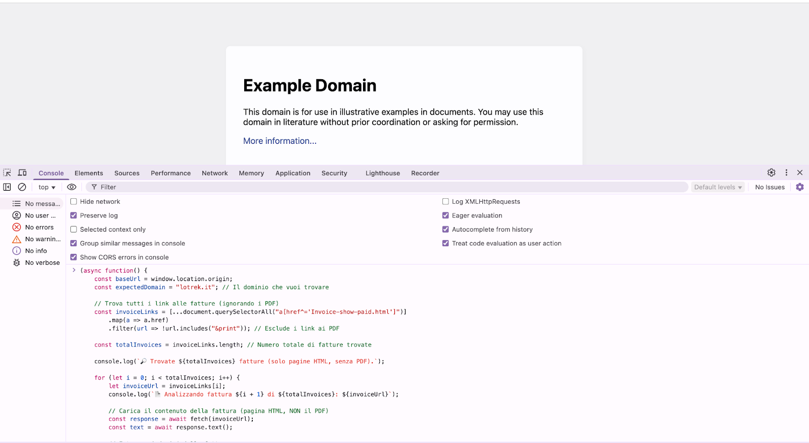 codice ottimizzato in bookmarklet codice ottimizzato in bookmarklet