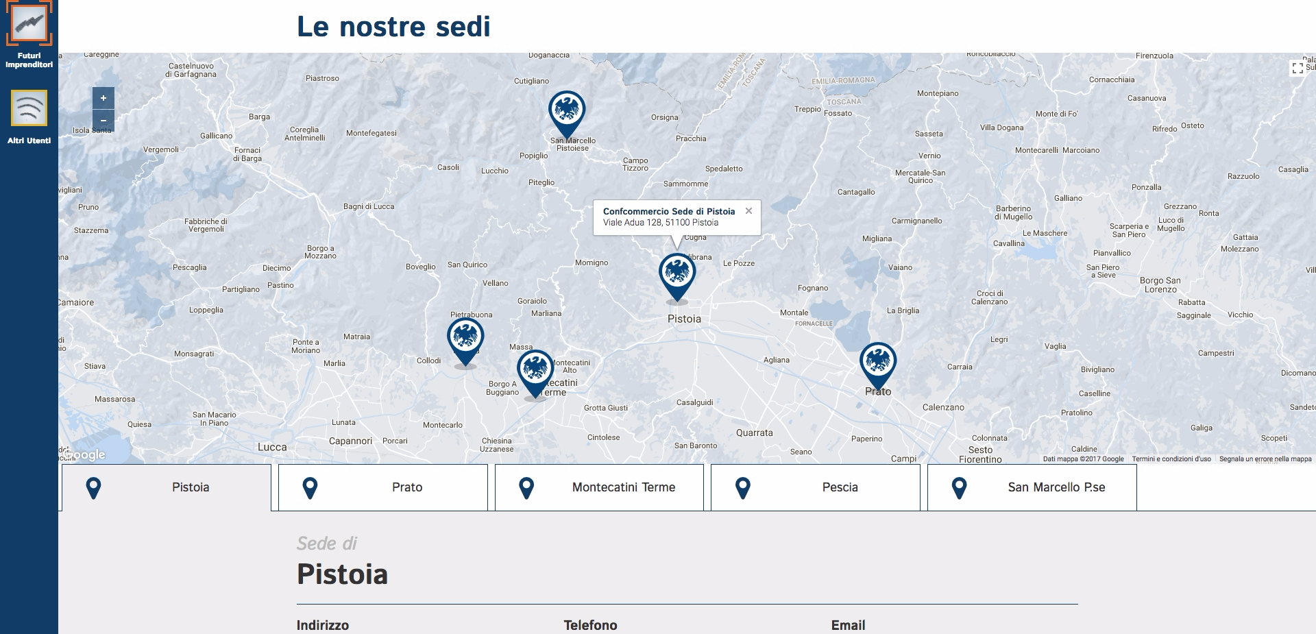 Confcommercio Desktop Contatti