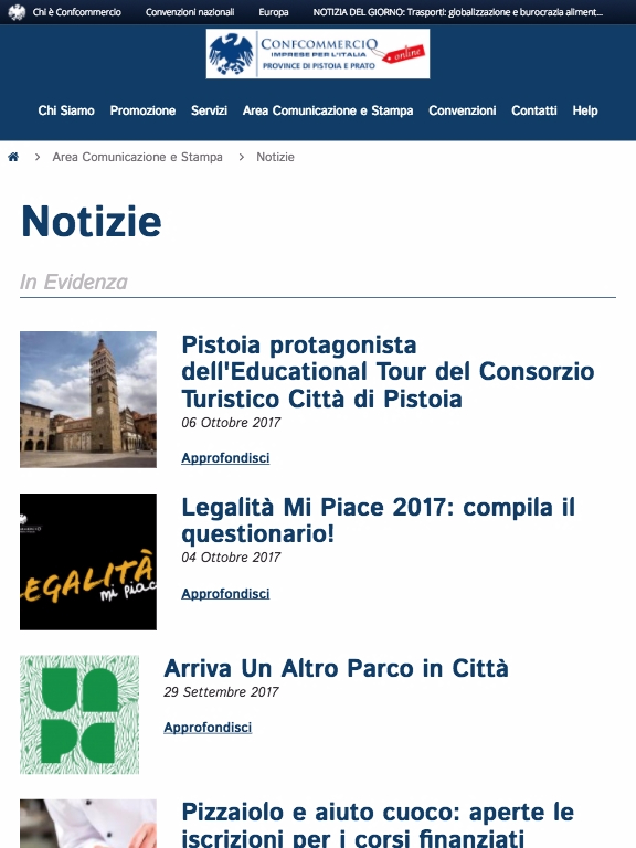 Confcommercio Tablet News