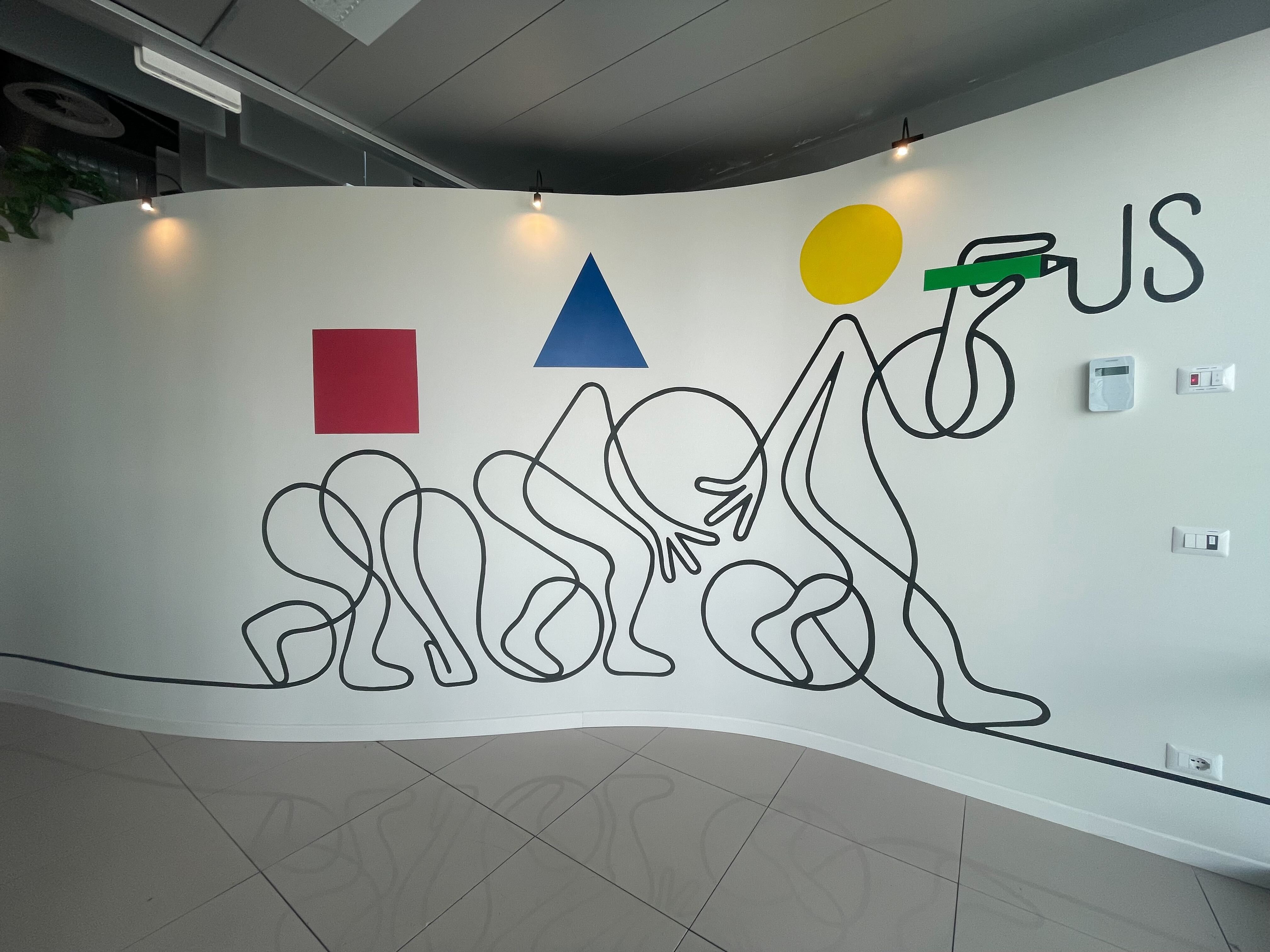 murales interno ai nuovi spazi