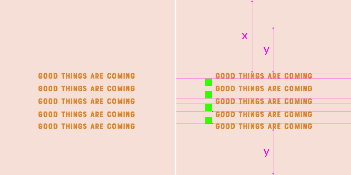 spazio - tra le linee - interlinea spazio - tra le linee - interlinea