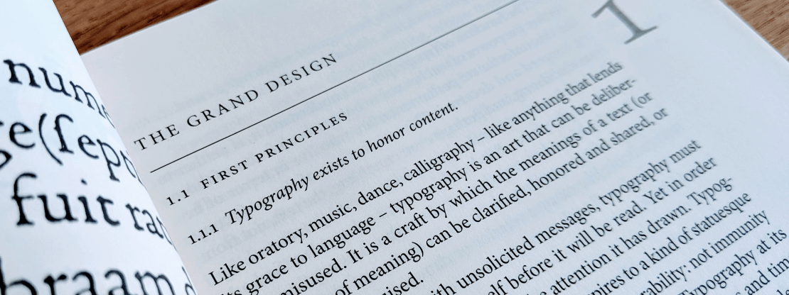 Foto di una pagina di The Elements of Typographic Style di Robert Bringhurst Foto di una pagina di The Elements of Typographic Style di Robert Bringhurst