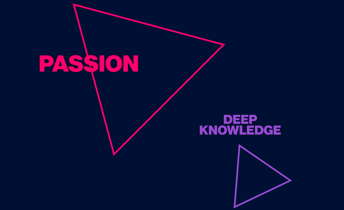 Passion & Deep Knowledge